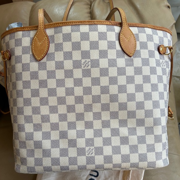 FULL SET Louis Vuitton Neverfull Azur MM 🩵 - Picture 2 of 16
